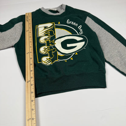 Vintage 1990's Greenbay Packers Crewneck Sweatshirt - 3/4T