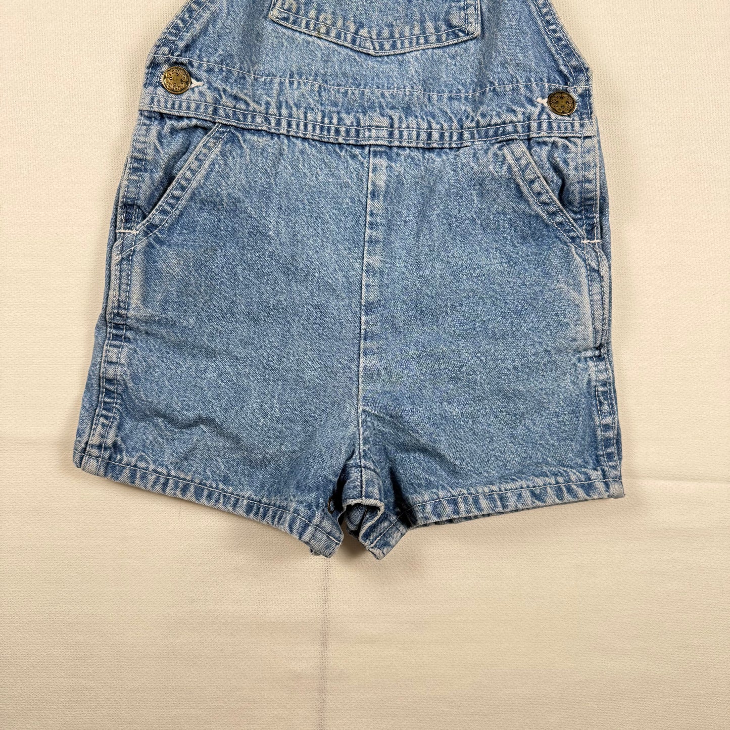 Vintage Oshkosh B'Gosh Light Wash Shortalls - 3T