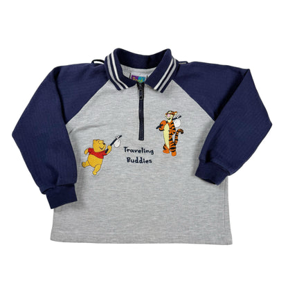 Vintage 1990's Winnie the Pooh Tigger Collared Sweatshirt - 4T