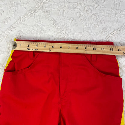 Vintage Levi's Red and Yellow Stripe Jeans - 10/12