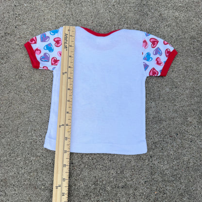 Vintage Disney Babies Mickey Minnie Heart Love Shirt - Newborn 0/3 Months