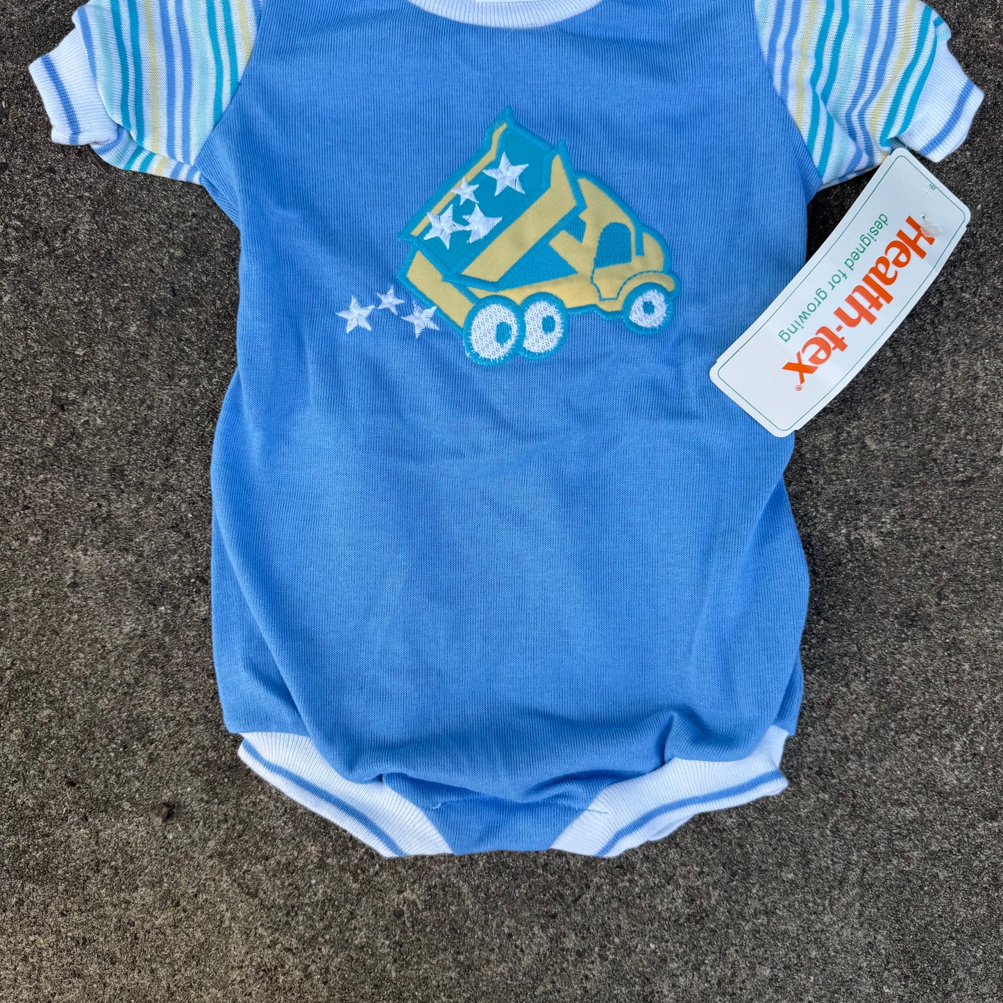 Vintage Health-Tex Dump Truck Romper NWT - 18 Months