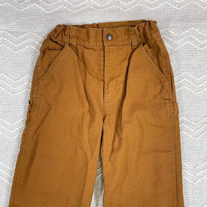 Modern Carhartt Tan Flannel Lined Pants - Youth Size 6