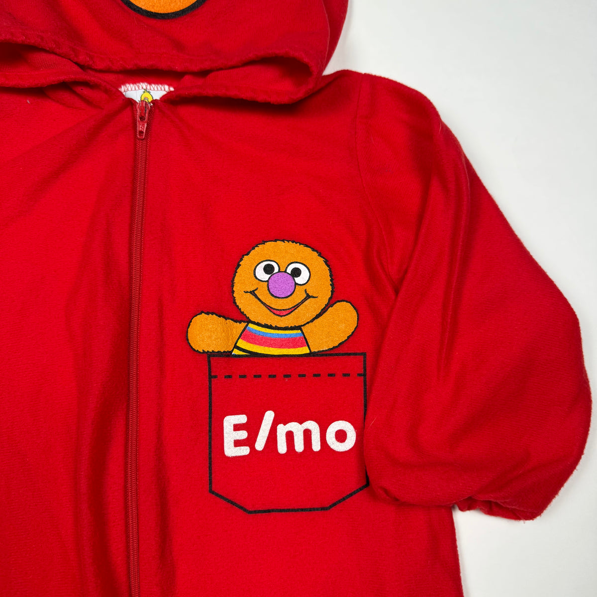Vintage Elmo Fleece Romper Costume - 2/3T