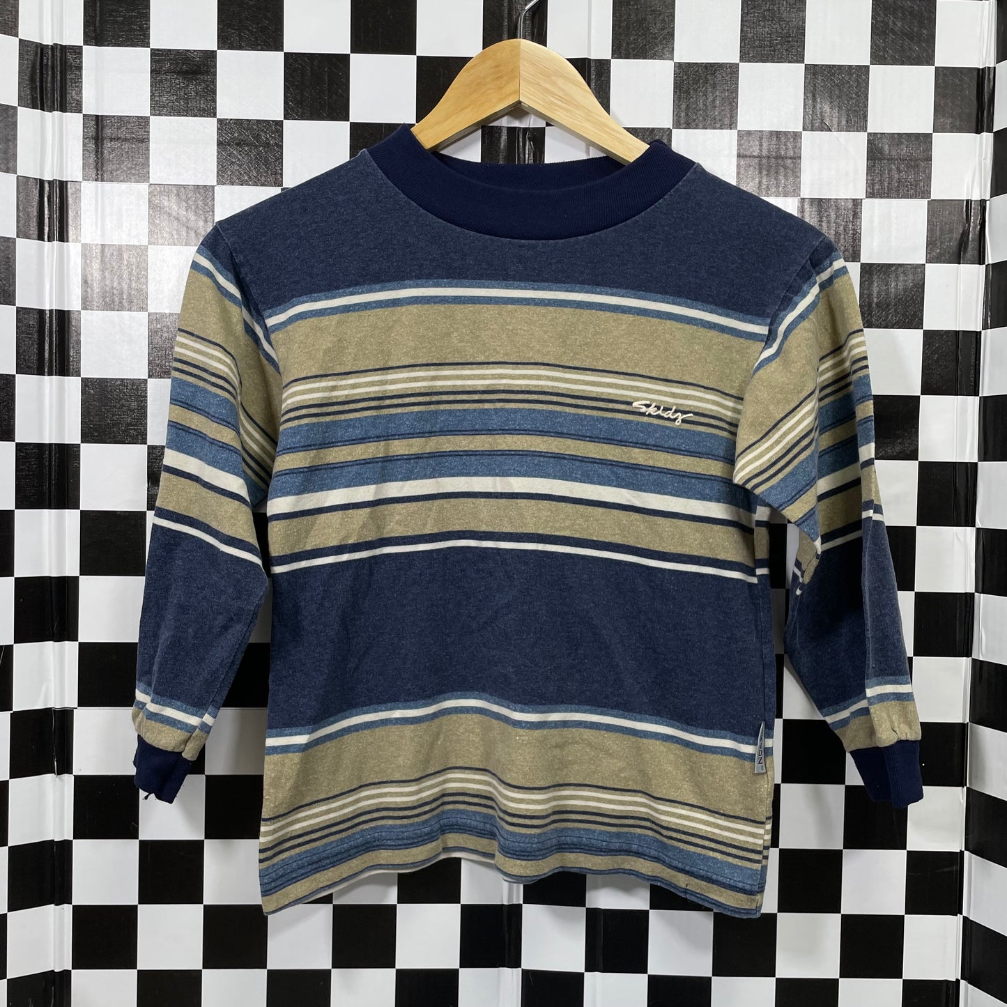 Y2K Skidz Striped Shirt - Youth Small