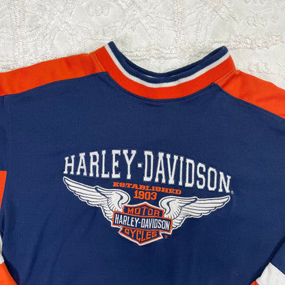 Y2K Harley Davidson Long Sleeved Shirt - Youth Medium