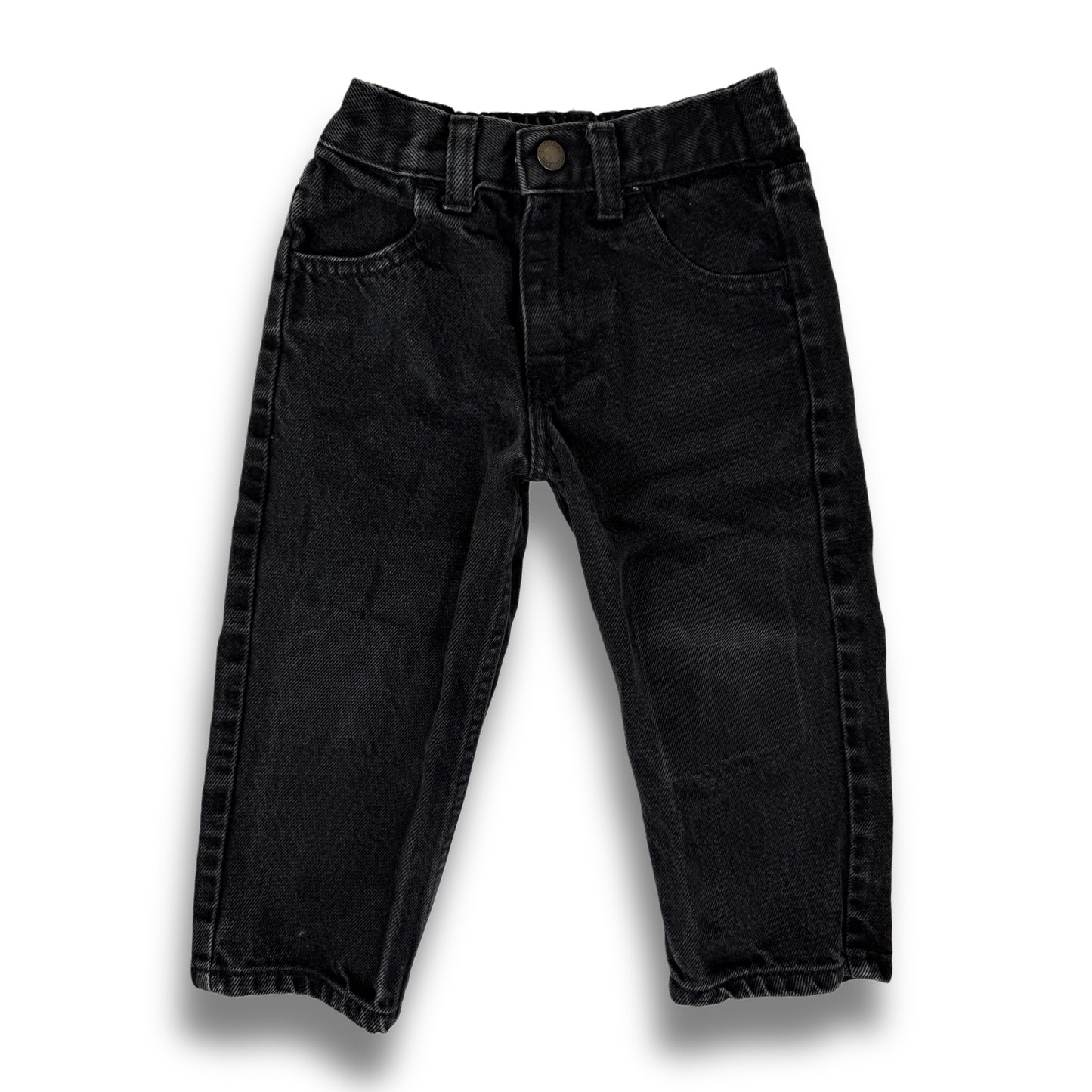 Vintage Black Denim Pants - 2T