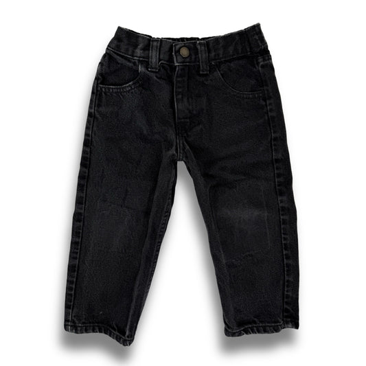 Vintage Black Denim Pants - 2T