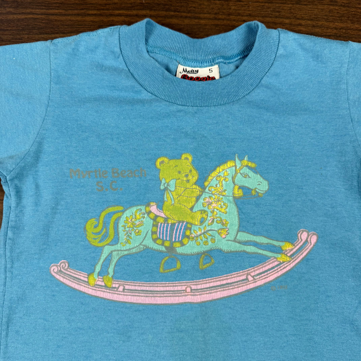 Vintage Myrtle Beach South Carolina Rocking Horse T-Shirt - 2T