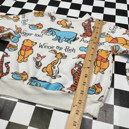 Vintage 1990's Disney Wear Winnie the Pooh AOP Sweatshirt - 2T