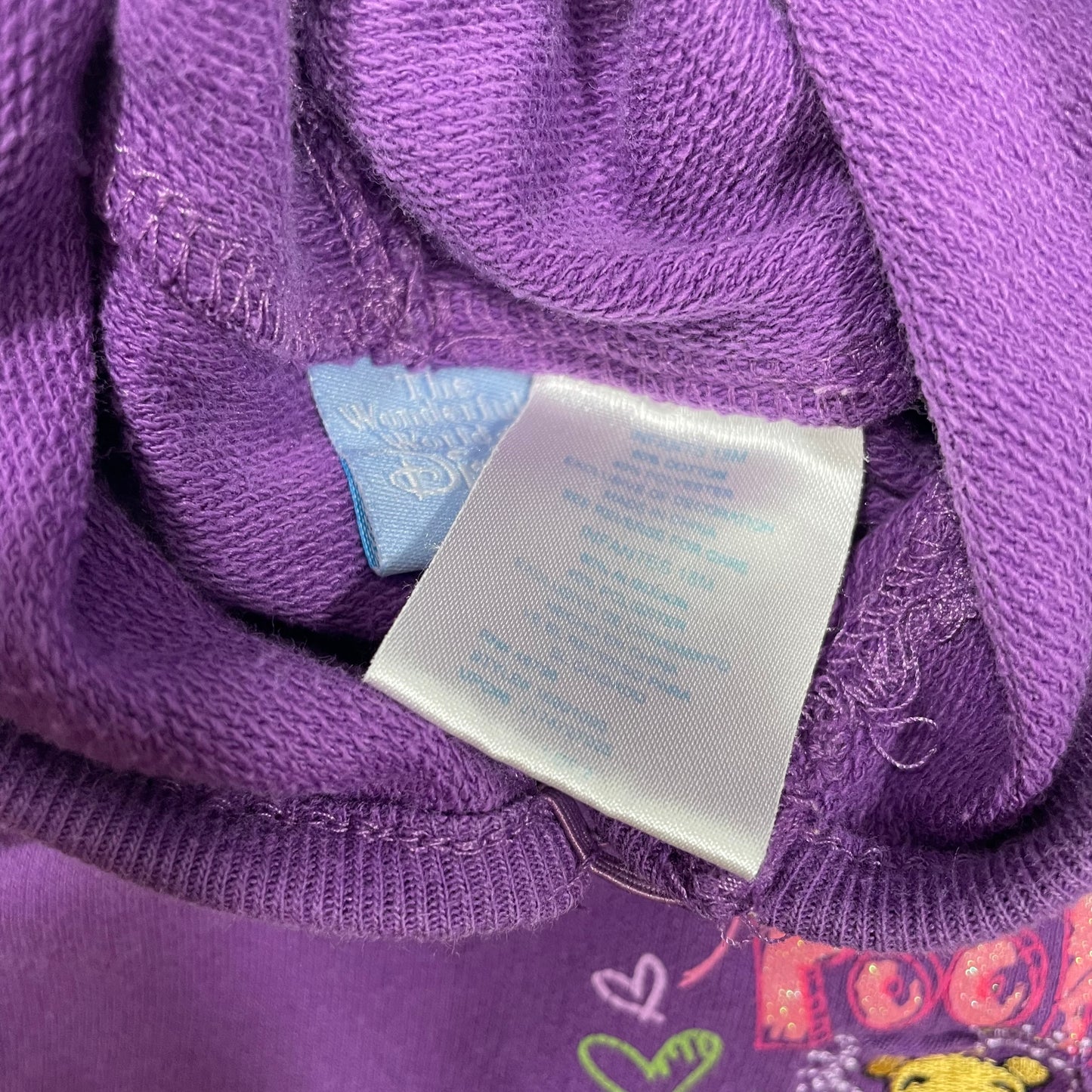 Y2K Winnie the Pooh Purple Sweatshirt - 18 Months