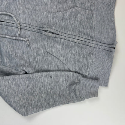 Vintage 1970's Grey Hooded Zip Up Sweatshirt - 2/3T