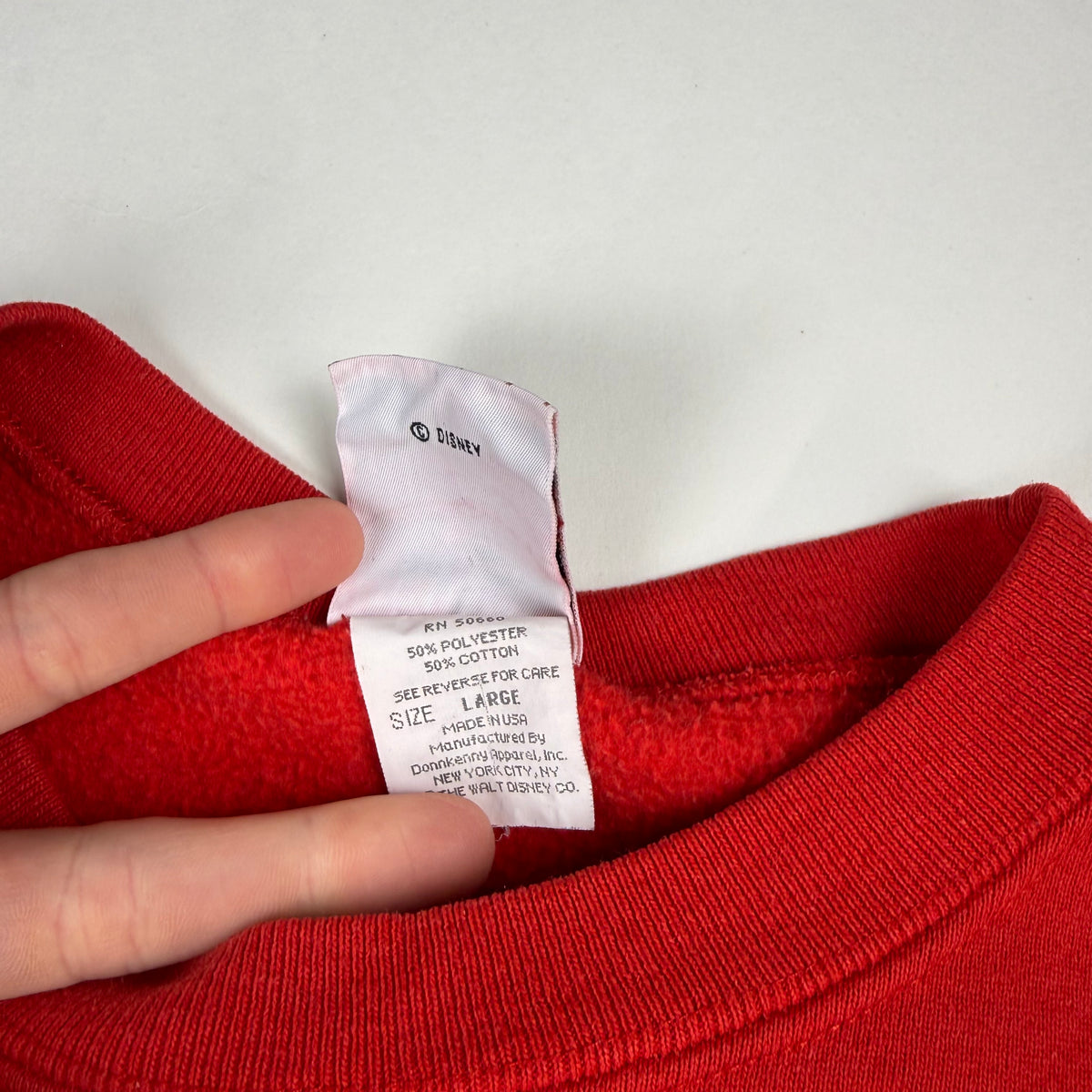 Vintage Mickey and Minnie Crewneck Sweatshirt - Youth Large