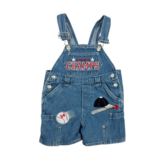 Vintage Little Rebels Baseball Overalls - 2T