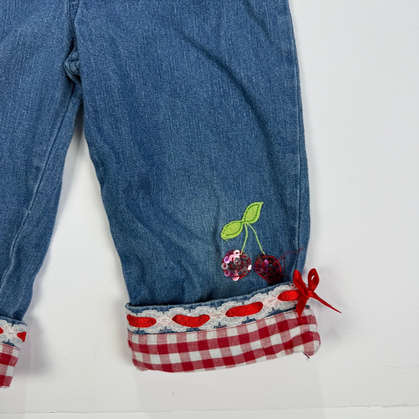 Vintage Y2K Cherry Capris - 4T