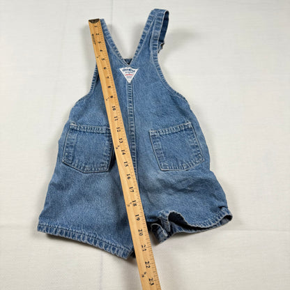 Vintage Oshkosh B'Gosh Light Wash Shortalls - 3T