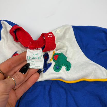 Vintage HealthTex Airplane Romper - 18 Months