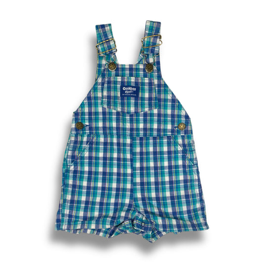 Vintage Oshkosh B'Gosh Plaid Shortalls - 2T