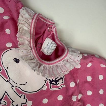 Vintage 1990's Snoopy Polka Dot Romper - 18 Months