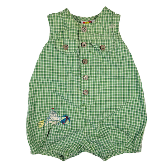 Vintage Peek-A-Boo Sand Castle Romper - 0/3 Months