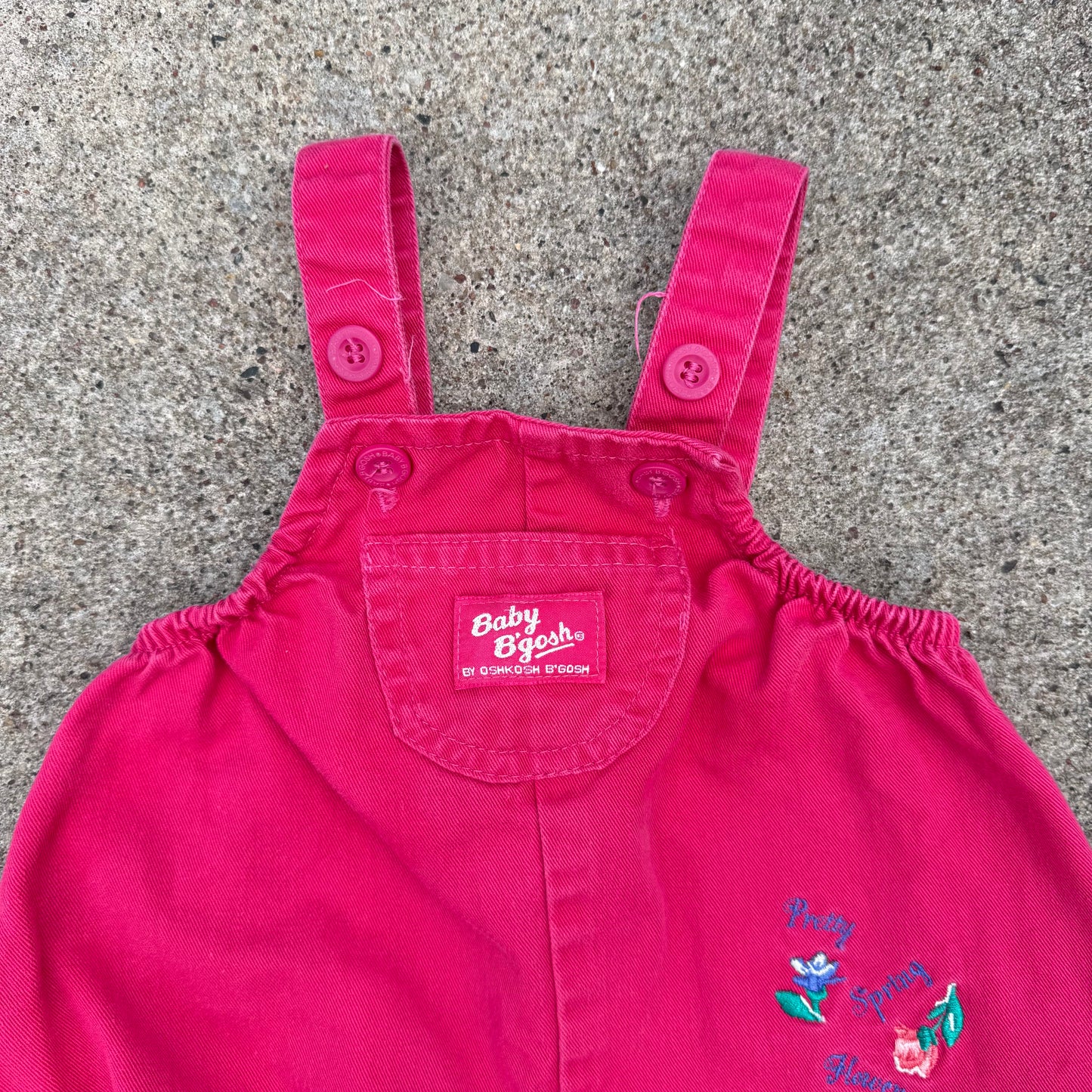 Vintage Oshkosh B'Gosh Spring Flower Romper - 6/9 Months