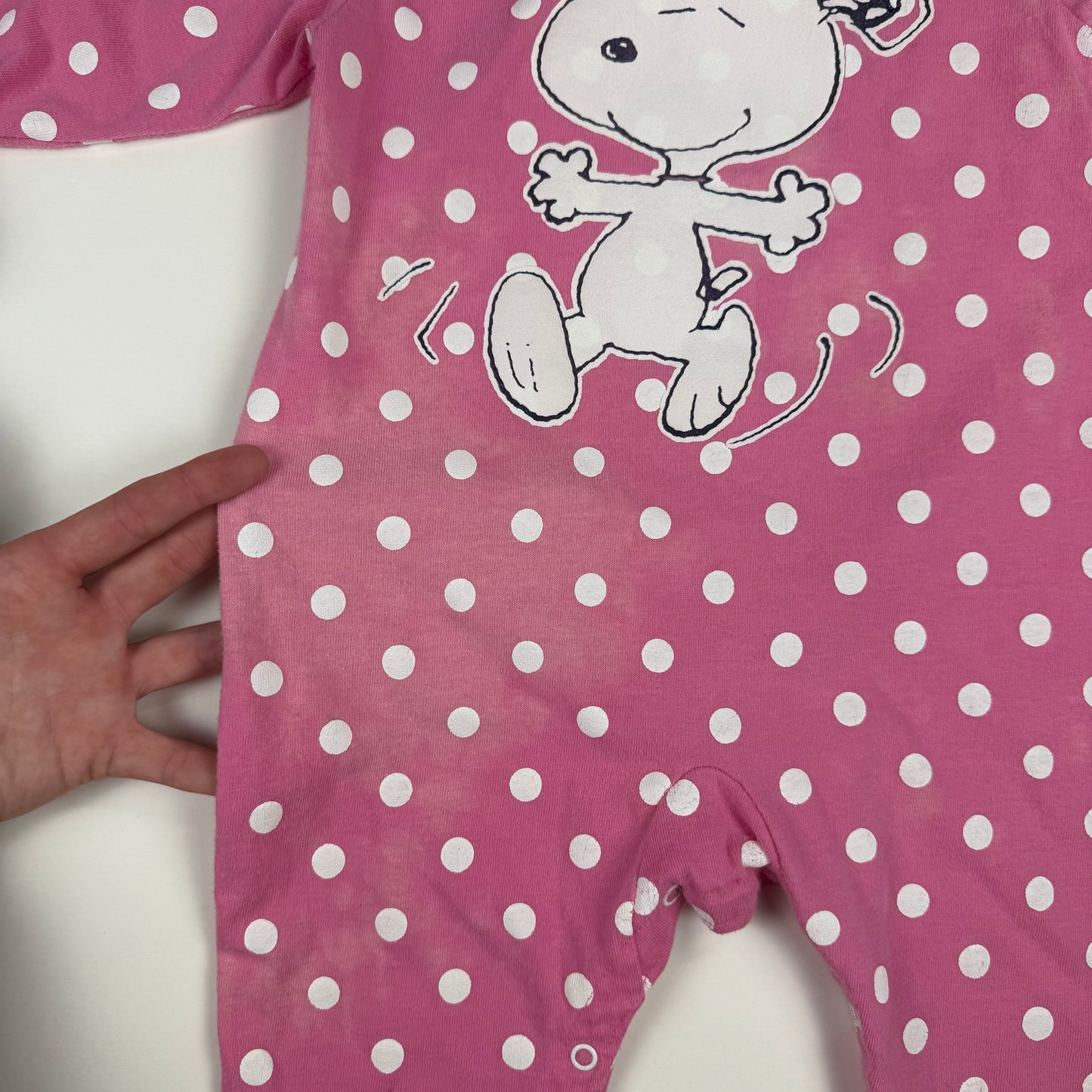 Vintage 1990's Snoopy Polka Dot Romper - 18 Months