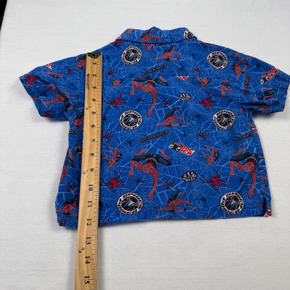 2005 Spider Man AOP Button Down Shirt - 24 Months