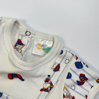 Vintage 1990's Baby Baseball Romper - 3/6 months