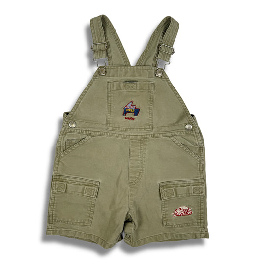 Y2K Baby Gap Blue Star Diner Shortalls - 3T