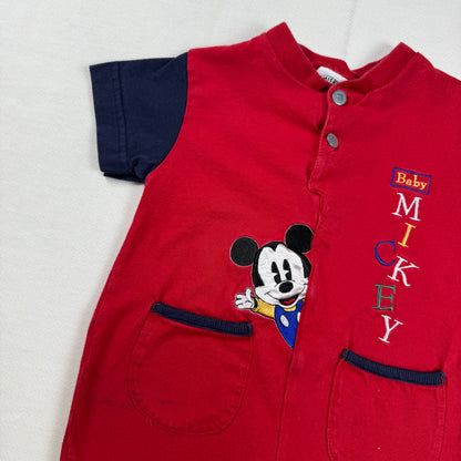Vintage Mickey Mouse T-Shirt Romper - 12 Months