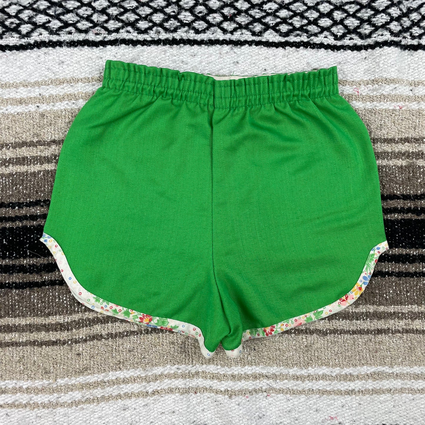 Vintage Green Track Shorts - 4/5T