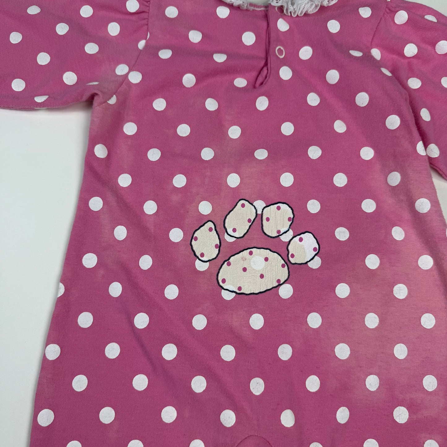 Vintage 1990's Snoopy Polka Dot Romper - 18 Months