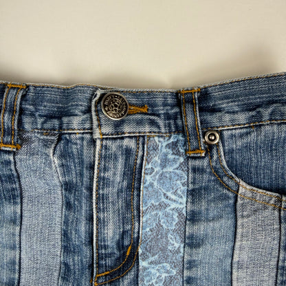 Y2K Mary Kate and Ashley Floral Denim Skirt - 4T