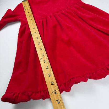 Vintage Y2K Flapadoodles Velour Dress - 4T