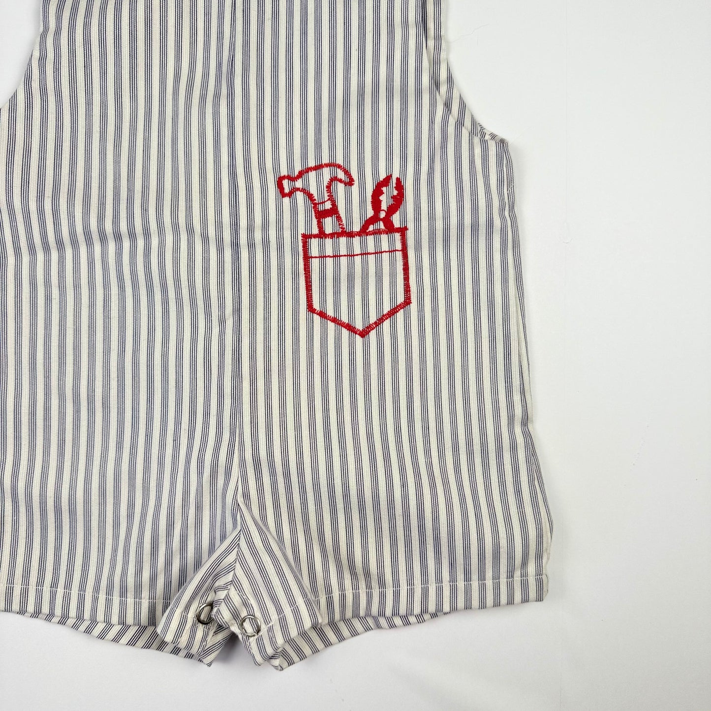 Vintage Striped Tool Romper - 18 Months