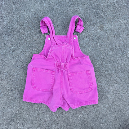 Vintage Okie-Dokie Pink Bubble Shortall Romper - 2T