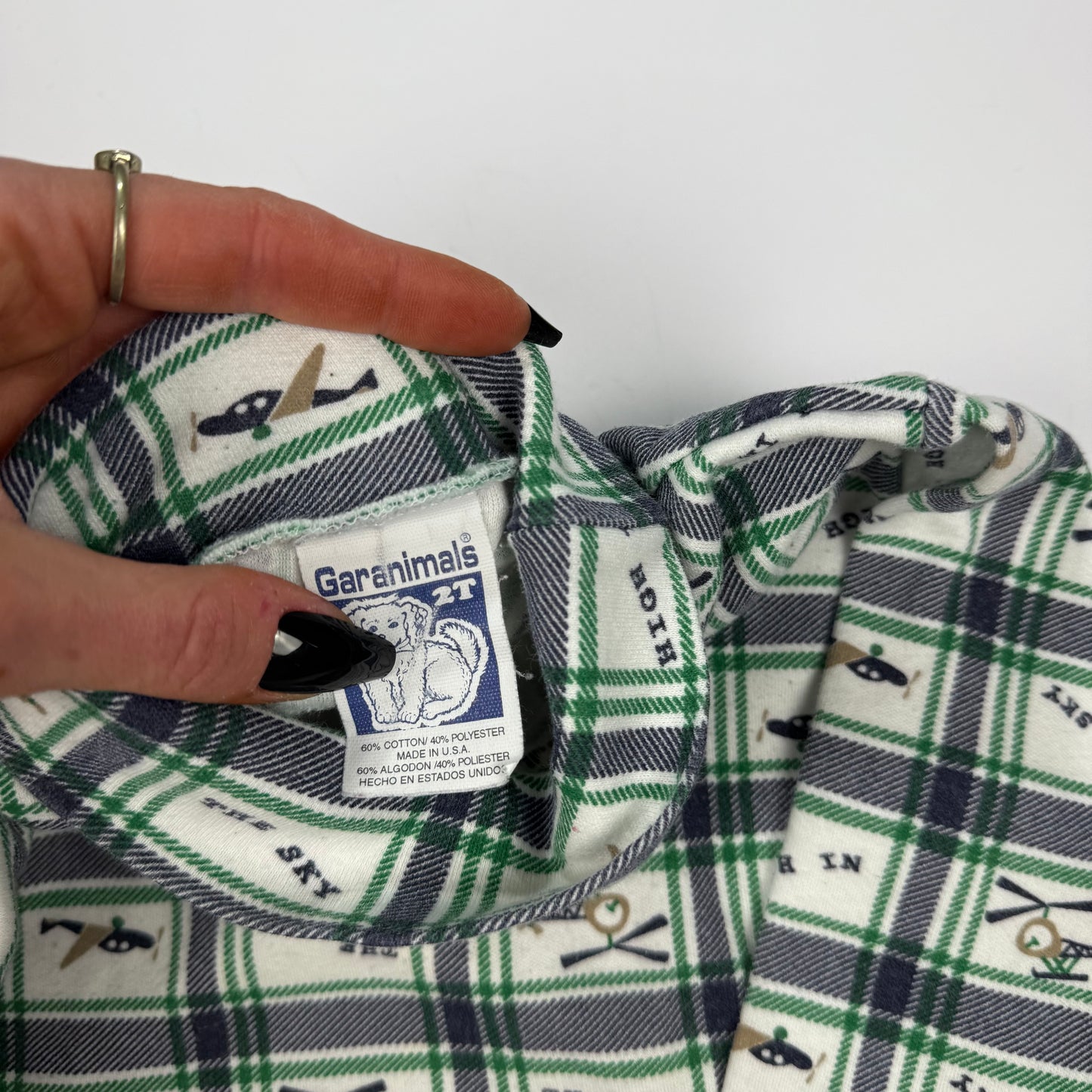 Vintage Airplane Turtleneck Shirt - 18/24 Months