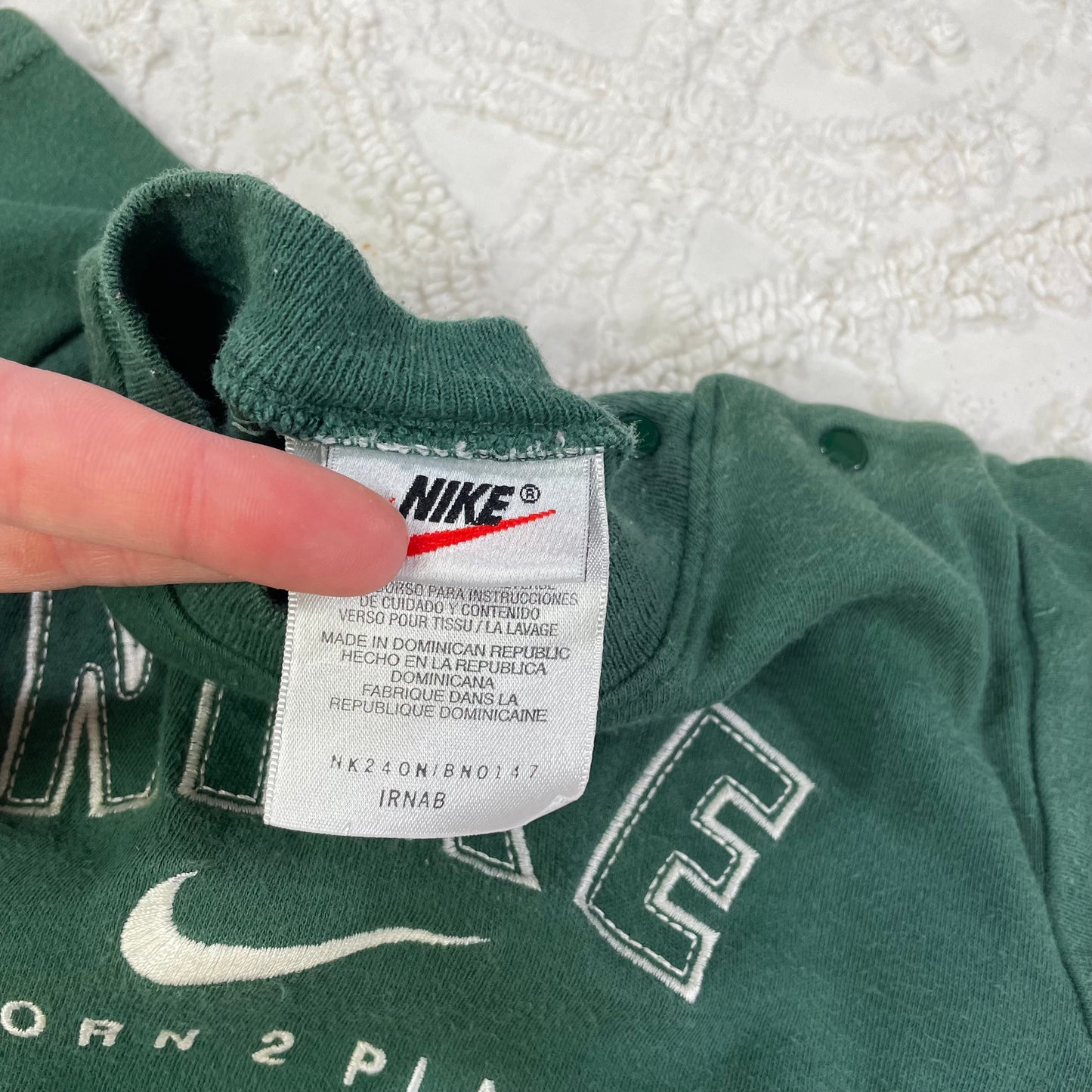 Vintage 1990's Nike Baby Onesie - 6/9 Months