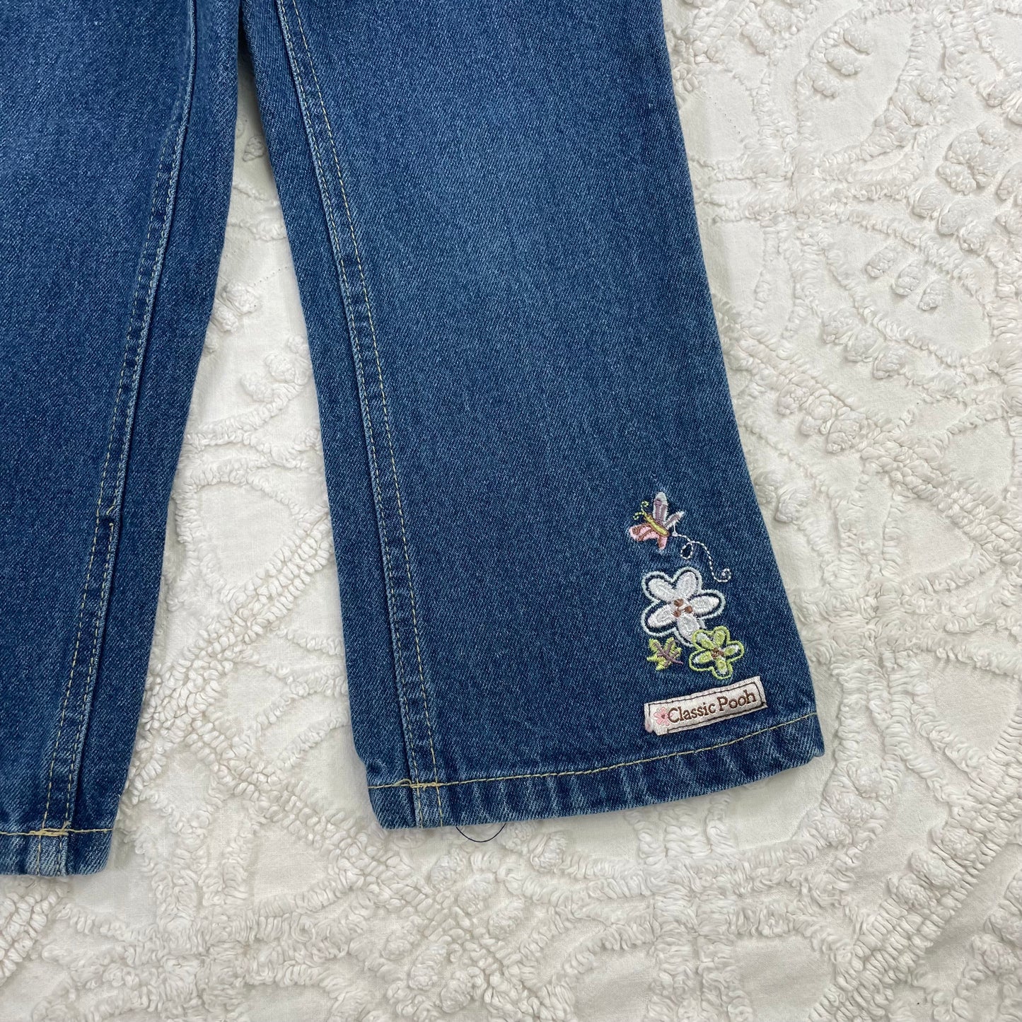 Y2K Classic Pooh Denim Pants - 3T