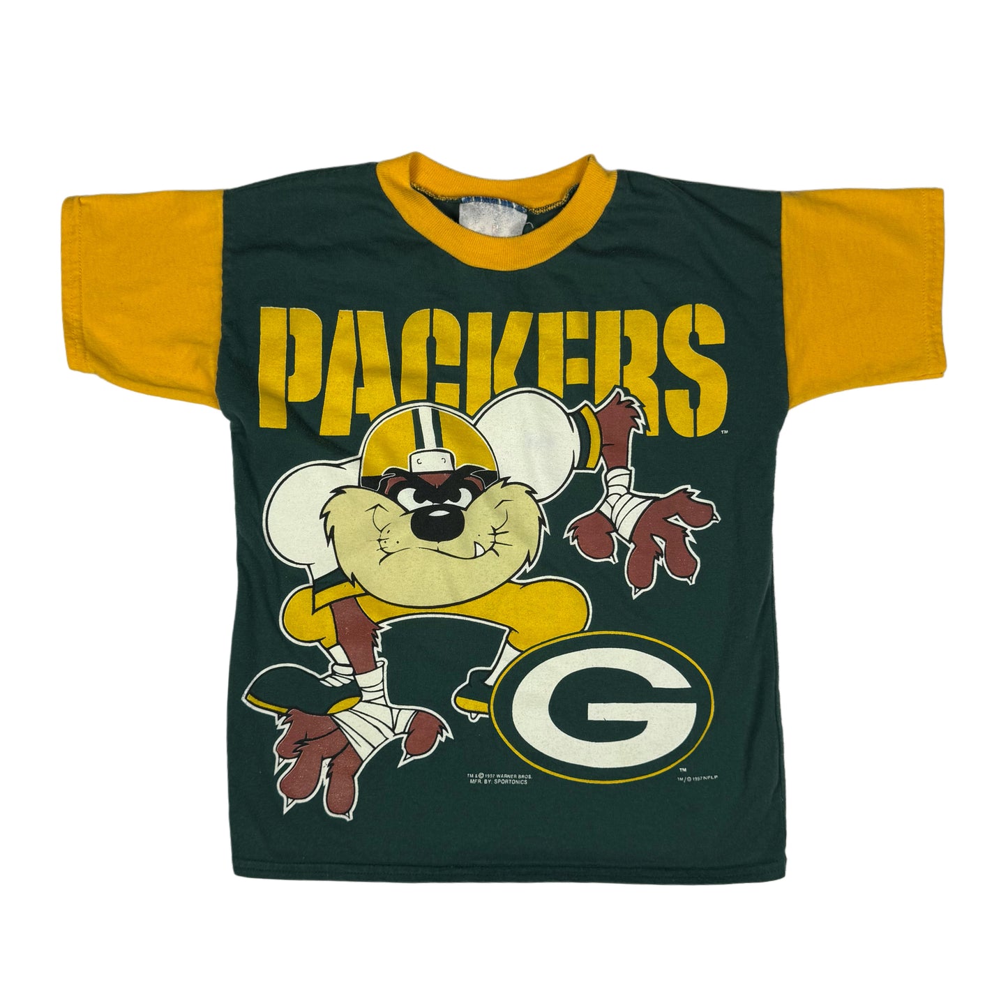 Vintage 1997 Taz Green Bay Packers T-Shirt - Youth 6/7