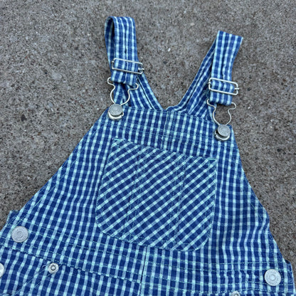 Vintage Y2K Cherokee Gingham Shortalls - 3T