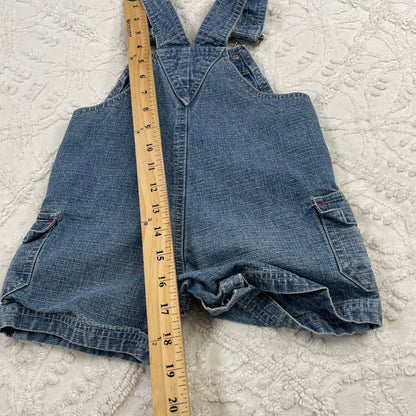 Y2K Cars Lightning McQueen Denim Shortalls - 18 Months