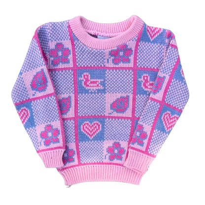Vintage 1980's Pink Knit Sweater - 2T