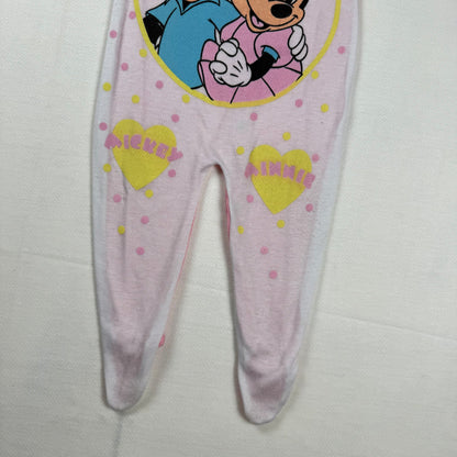 Vintage Mickey and Minnie Disney Sleeper - 6/9 Months