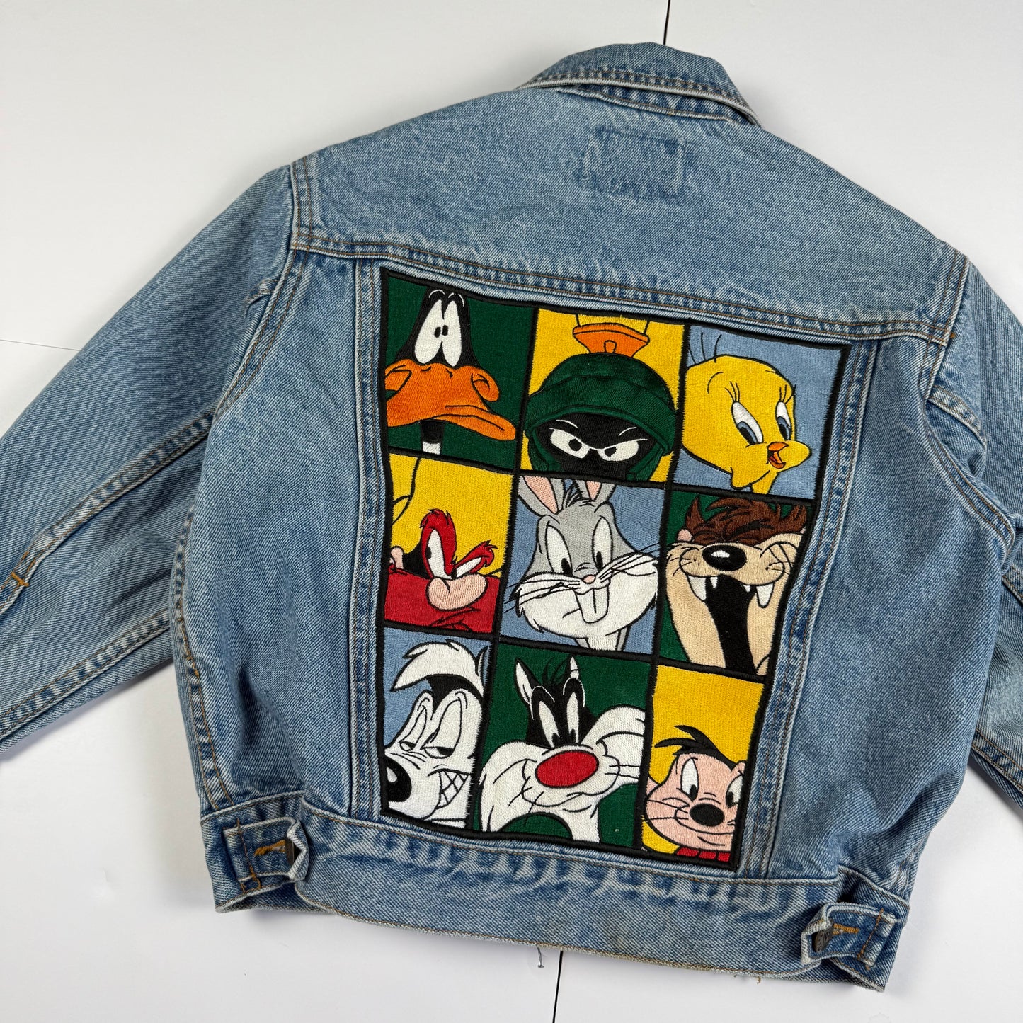 Vintage 1995 Looney Tunes Denim Jacket - Size 4/5T