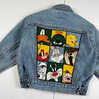 Vintage 1995 Looney Tunes Denim Jacket - Size 4/5T
