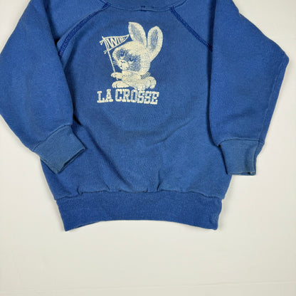 Vintage 1960's/1970's Lacrosse Wisconsin Bunny Sweatshirt - 2/3T