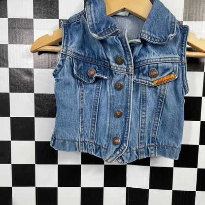 Vintage Jordarche Denim Vest - 18 Months