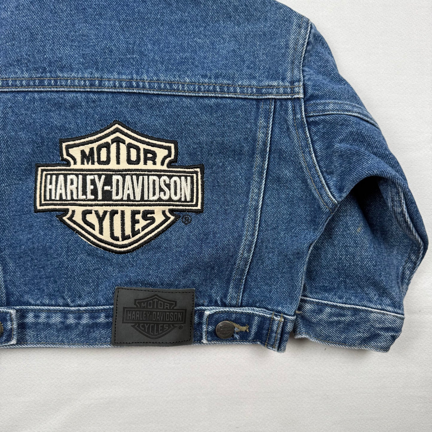 Vintage Y2K Harley Davidson Denim Jacket - Toddler 2T