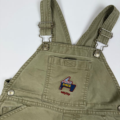 Y2K Baby Gap Blue Star Diner Shortalls - 3T